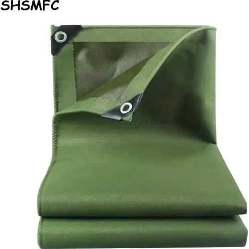 0.75mm Army Green Canvas Truck Canopys Tarpaulin Outdoor Awning Rainproof Cloth Pet House Shading Waterproof Oxford Cloth 600GSM