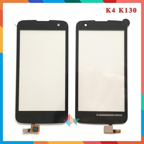 10pcs/lot High Quality 4.5" For LG K4 K120 K121 K130 K130E Touch Screen Digitizer Front Glass Lens Sensor Panel Free Shipping