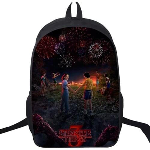 16 Inch Stranger Things Teenagers Backpack Daily Bookbag Surprise Gift Children Boy Girl Schoolbag Casual Travel Shoulder Bags