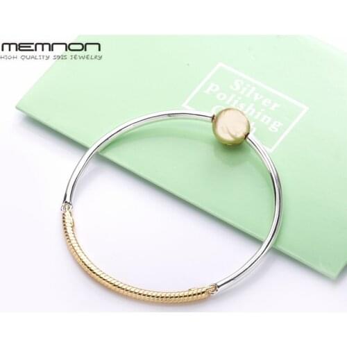 2019 Autumen Silver Bracelets for women with round Clasp Shine Three Link Bangle fit silver 925 Original charms beads DIY make