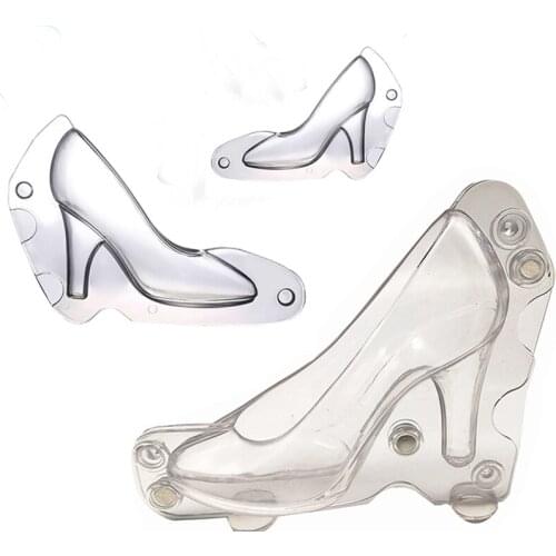 3D Chocolate Mold High Heel Lady Shoes Mold Candy Cake Decorating Tools for DIY Home Baking sugar craft Accessories Cake Tools