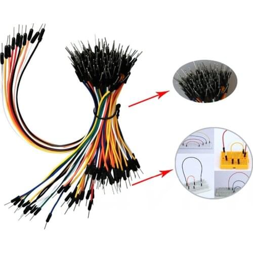 65pcs/Lot New Solderless Flexible Breadboard Jumper wires Cables Bread plate line