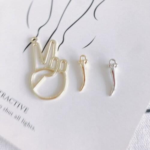 DIY jewelry accessories wholesale new fashion personality finger trend jewelry pendant materials wholesale