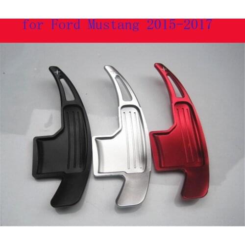 Car Accessories 2PCS Quality Aluminum Alloy Steering Wheel Shift Paddle Shifter for Ford Mustang 2015-2017