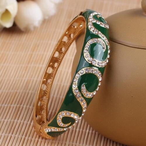 National wind restoring ancient ways is bracelet? High-grade crystal diamond jewelry imports enamel craft bracelets