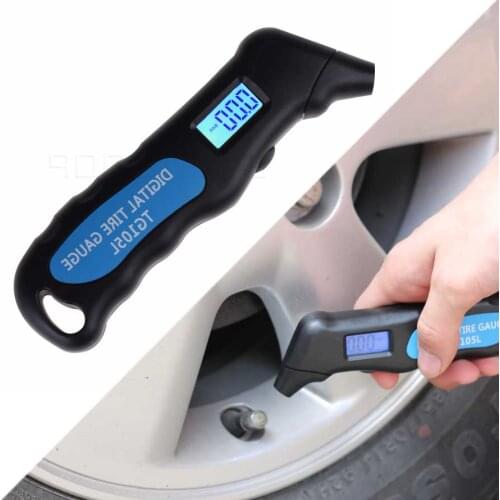 New Digital Auto Car Truck Air Tire Pressure Gauge Tester LCD Screen Manometer Barometers Meter for Motorcycle Automobile