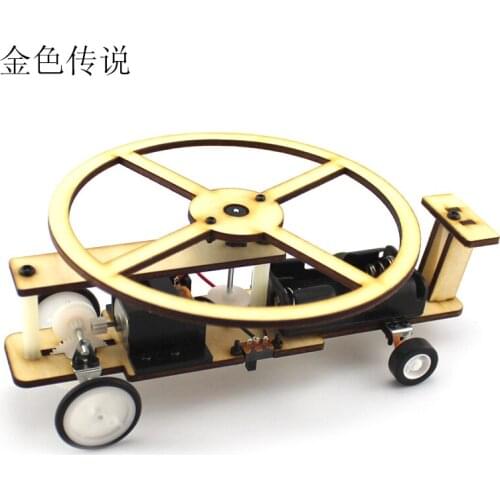 Wooden helicopter No.1 Manual DIY aircraft model kids education toy gift