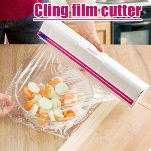 Plastic Wrap Dispensers Cutter Preservative Film Food Vaccum Cutter for Foil Cling Wrap Cooking Tools Kitchen Accessories