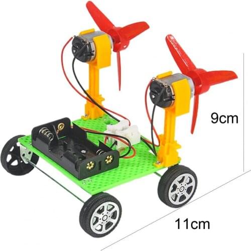 DIY Wind-powered Racing Car Making children Educational Toys Students Manual scientific Experiment Material Package Kid Gift Toy