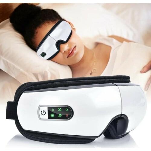 Electric Eye Massager Hot Compress Air Pressure Vibration Eye Care Massager Smart Bluetooth Eye Protector Relieve Eyes Fatigue
