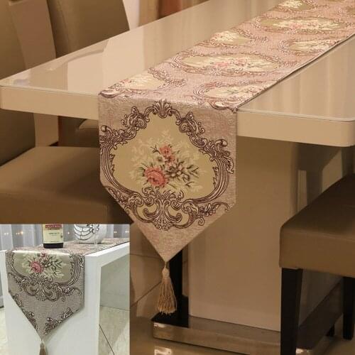 European Classical Court Table Runner Bed Flag Luxury Refrigerator Wardrobe Flag Hot Table for Wedding Party Table Cloth