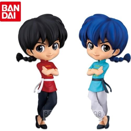 Bandai Genuine Q Posket Ranma Nibun-no-Ichi Anime Action Figures Collectible Model Ornaments Gifts Toys for Kids