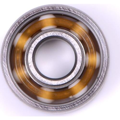 JETTING 1pc 608 Ceramic Alloy Inline Speed Black Ball Bearing For Finger Spinner Wear Resistant Skateboard Bearings