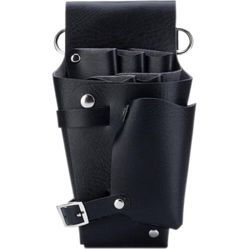 Leather Hairdressing Case Tools Scissor Bag Barber Pouch Holder Rivet Purse Adjustable Waist Shoulder Belt
