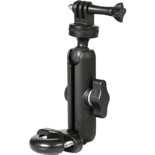 Motorcycle Bike Camera Holder Handlebar Mirror Mount Bracket 1/4 Metal Stand for Go-Pro/So-ny/CONTOUR/SLR Camera