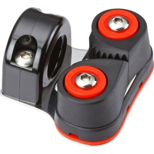 Marine Boat Yacht Sailboat Dinghy 22mm 7/8 Inch Cleat Bakelite Eye Stainless Steel Plate Hardwares CB-1003F