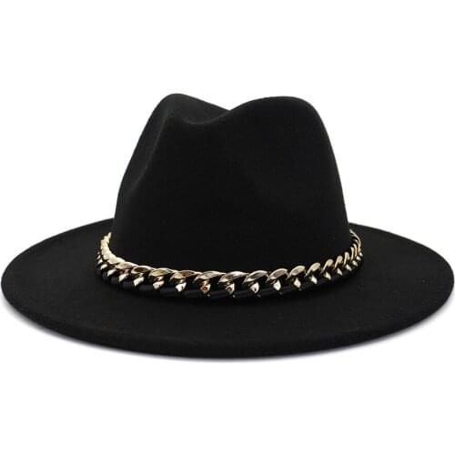 Men Fedora hats women Simple woolen hat jazz hats British style hat Fashion hat autumn winter big along Multicolor hat