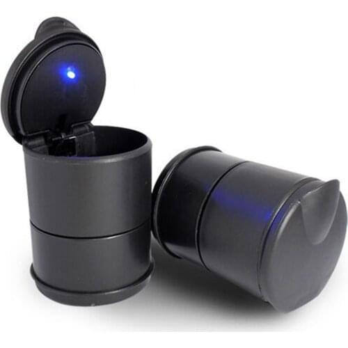 New Car Ashtray High Flame Retardant Ashtray For 4s Shop Ashtray Manufacturer Portable Simple Car Ashtray with Light