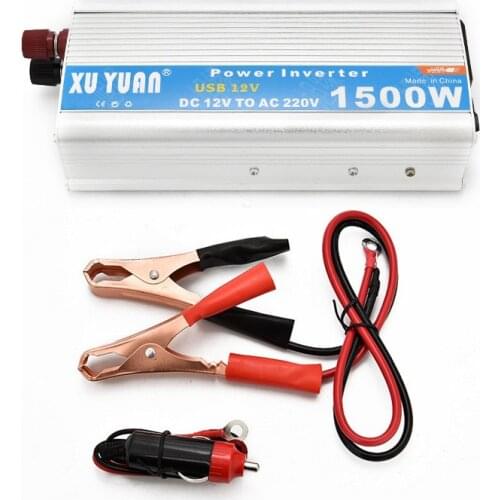 Portable Power Inverter AC 220/110V 1500W Car Charger Power Inverter Converter 12 v to 220v Universal Socket Car Inverter
