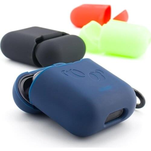 4 Colors Earphone Case For TOZO T6 Shockproof Soft Silicone Earbuds Protective Cover with Hook Earphone Accessories