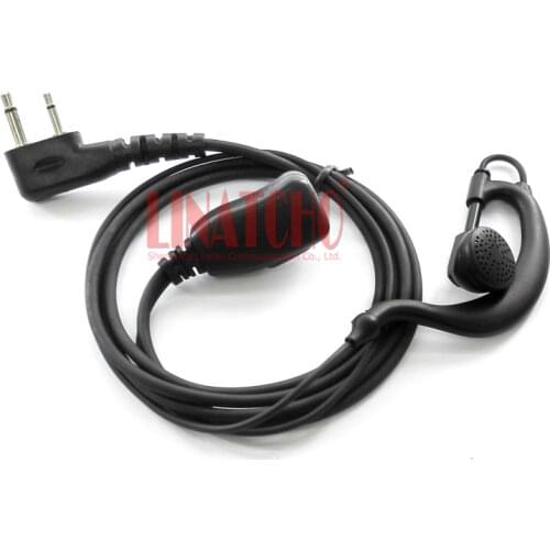 Radio Earpiece Earphone Mic for Icom Walkie Talkie IC-F3 IC-F3GS IC-F4 IC-F4S IC-F11 IC-11S IC-F14