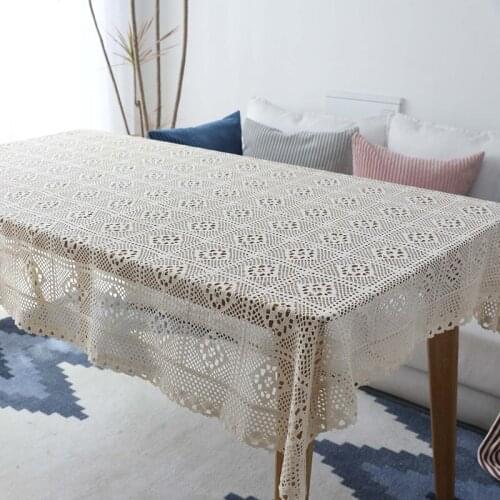 Table Cloth for Home Fabric Table Cloth for Rectangular Table Linen Tablecloth with Embroidery Kitchen Ornaments Household Items