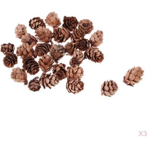 90pcs Lot Mini Pinecone Pine Cones Home Vase Filler Display Table Decoration