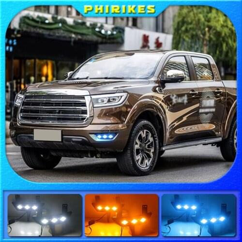 LED Daytime Running Light For Great Pickup Car Accessories Waterproof ABS Day Light 12V DRL Fog Lamp Decoration