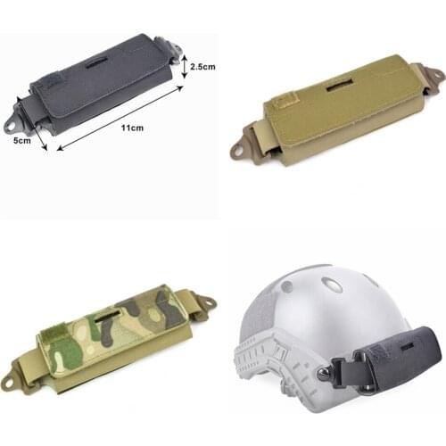 FIRECLUB PJ MH BJ Tactical Helmet Pouch Balance Battery Pack Counterweight Bag Combat Hunting FAST Tactical Helmet Accessory Bag