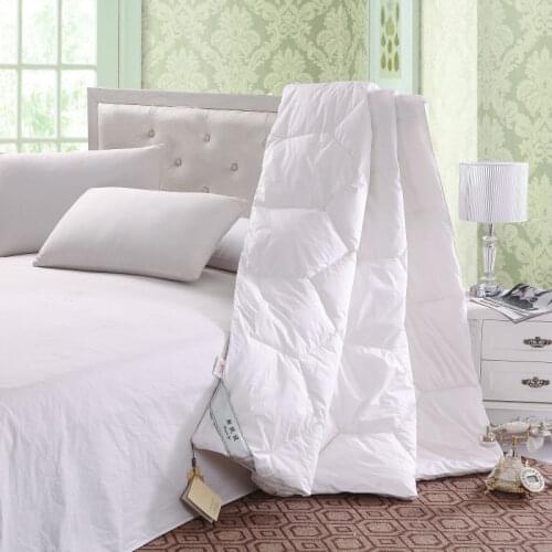 High Quality 350GSM Goose Down Quilt Doona Duvet Conventional UK Double Size---78inchX78inch 200cmX200cm Comforter Blanket