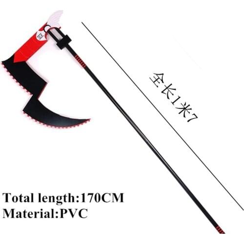 TOP QUALITY! Anime Tokyo Ghoul JUZO SUZUYA / REI Big Black Sickle Weapon Cosplay Props for Halloween Party Carnival Event