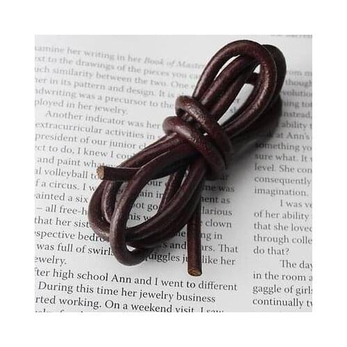 [wamami] Brown Leather Necklace Cord Laces BJD Dollfie Craft Necklace Diy 2mm*1m