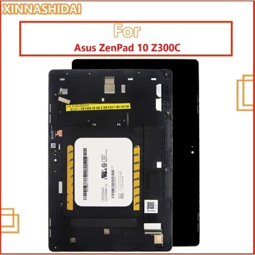For ASUS Zenpad 10 Z300 Z300C LCD Display Panel Screen Monitor Module Touch Screen Digitizer Sensor Glass Assembly Frame