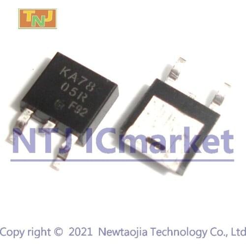 10 PCS KA7805R TO-252 KA7805 LM7805 3-Terminal 1A Positive Voltage Regulator