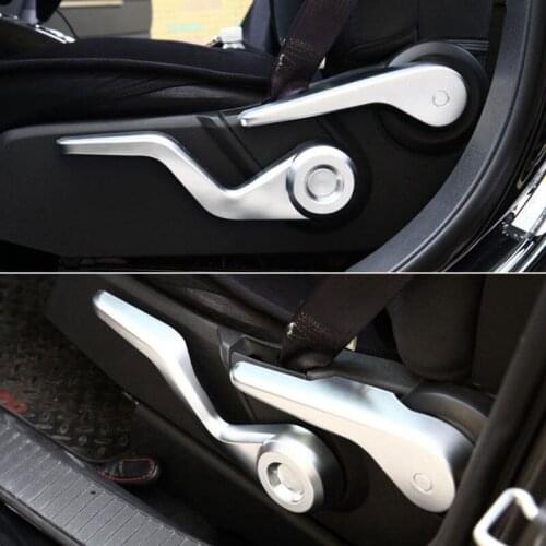 3X Chrome ABS Car Manual Seat Adjust Button Handle Knob Cover Fit for Jeep Compass Patriot