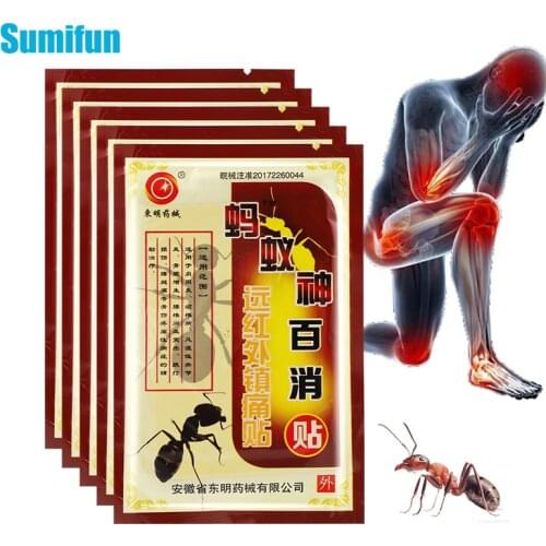 40pcs Chinese Analgesic Plaster Pain Patches Neck Back Lumbar Knee Joint Muscle Soreness Sprain Treatment Medical Plaster C509