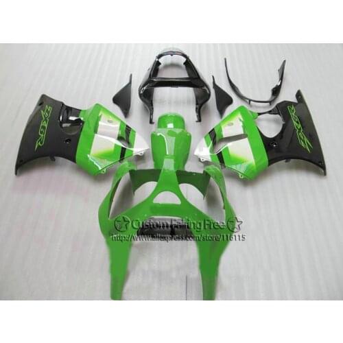 ABS fairing kit for Kawasaki Injection molding ZX6R 2000-2002 green white black custom fairings Ninja 636 ZX-6R 00 01 02 YQ24