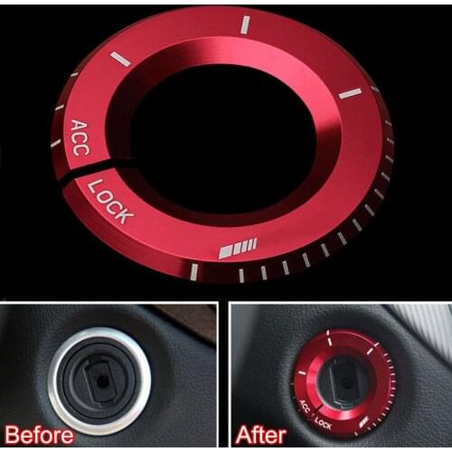 Car Key Ignition Engine Start Stop Lock Locking Switch Control Cover Trim For Benz E Class GLK GLA