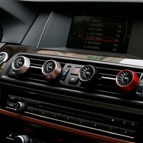 Creative Fan Car Air Freshener Vent Clip Luxury Car Perfume Refill Metal Auto Car Fragrance Smell The Car Vehicle Fragrance