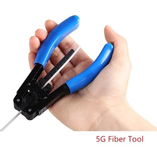 Free Shipping 2.1X1.6mm FTTH Fiber Cable Cutter 5G Tool Photoelectric Composite Cable Stripper