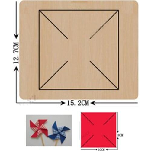 Handmade Windmill Cutting Wood Dies 2021 New Fake Flower Craft Wooden Die Suitable for Common Die Cutting Machines on the Market