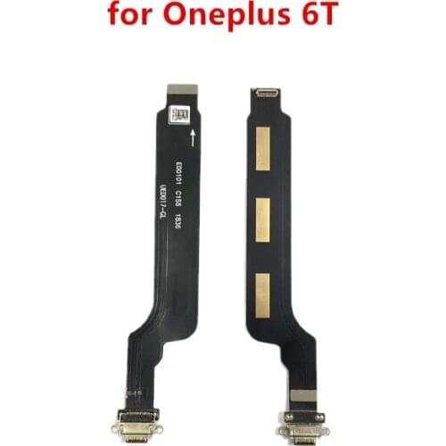 For Oneplus 6T USB Charging Port Dock Connector Flex Cable Replacement Assembly Parts phone screen repair spare parts