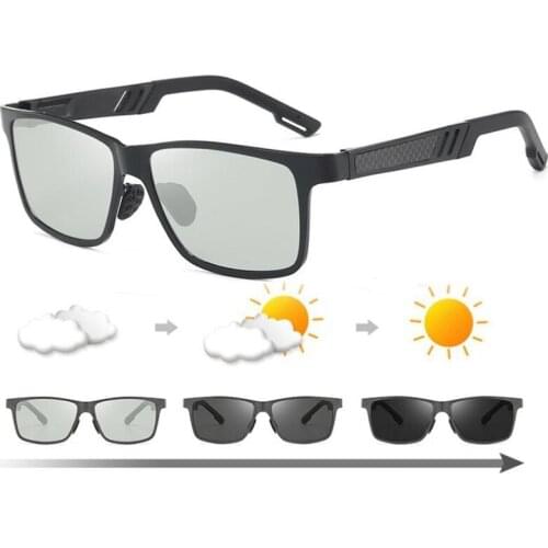 Photochromic Sunglasses Men Polarized Aluminum Magnesium Driving Fishing Sunglasses Male Safty Goggles Oculos Gafas De Sol