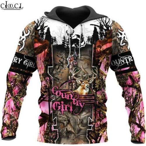 HX Newest Popular Animal Deer Hunting Hoodie Men Women 3D Print Fashion Harajuku Casual Hoodies Tracksuit Drop Shipping