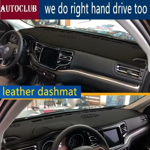For Jeep Grand Commander 2018 2019 Leather Dashmat Dashboard Cover Dash SunShade Carpet Custom Car Styling LHD+RHD