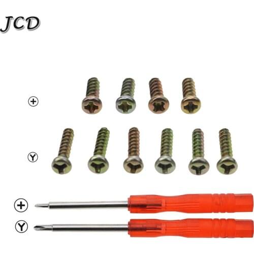 JCD For Gameboy + screws cross screws Y Tri Wing Screw For GBA GBC Game Console Shell Triangle Screws With Screwdriver Tool
