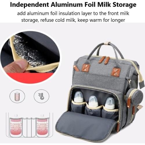 Mommy Baby Diaper Bag Multifunction Folding Baby Mom Travel Backpack Large Capacity Nappy Maternity Care Women Bag Nursing Bags