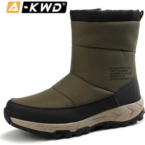 High Quality Men Snow Boots Fashion Men Shoes Winter Warm Man Shoe Botas Nieve Hombre Outdoor Work Sneakers Waterproof Boots Men