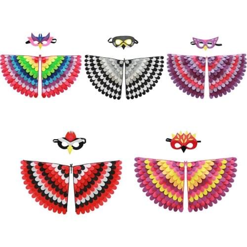 Bird Wing Masque Dress Up Costume Girl Boy Cosplay Party Gift