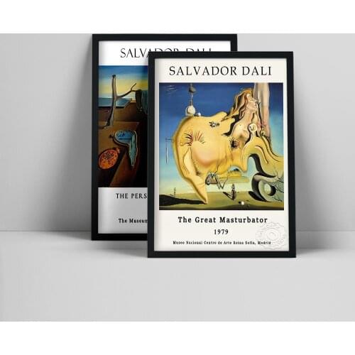 Salvador Dali Surrealism Wall Art Picture Canvas Painting Retro Quadro Posters and Print for Living Room Home Decoration Cuadros
